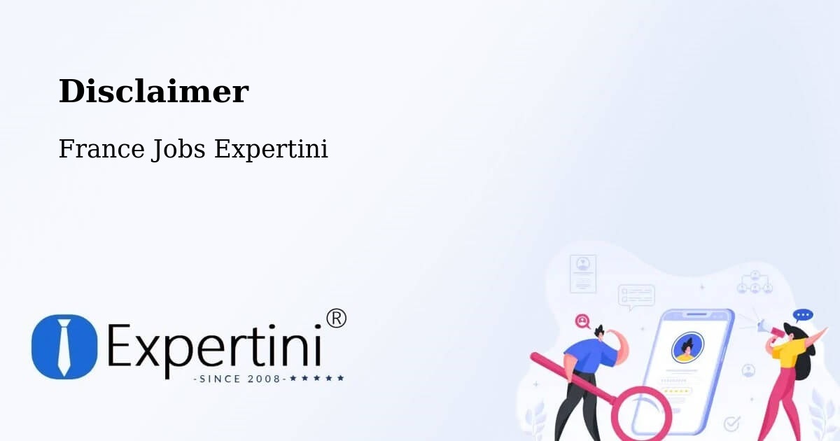 Disclaimer – Amiens - France Jobs Expertini